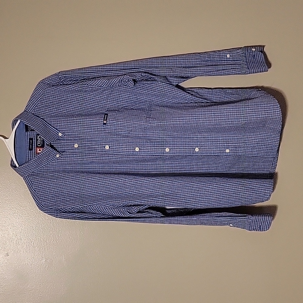 Chaps Button Down Longsleeve Plaid Shirt Blue Red‎ Mens Size XL